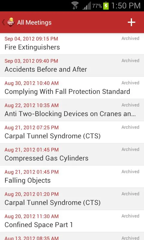 Safety Meeting App Safety Meeting App