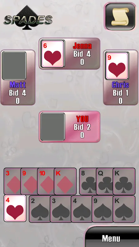 Spades classic card game Spades classic card game
