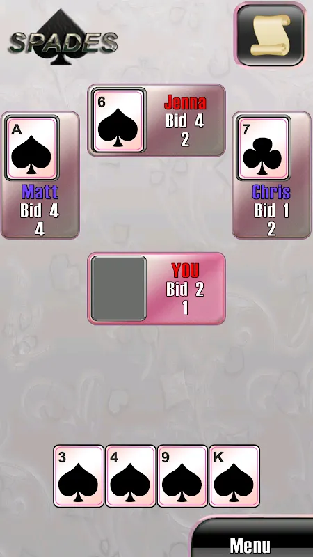 Spades classic card game Spades classic card game