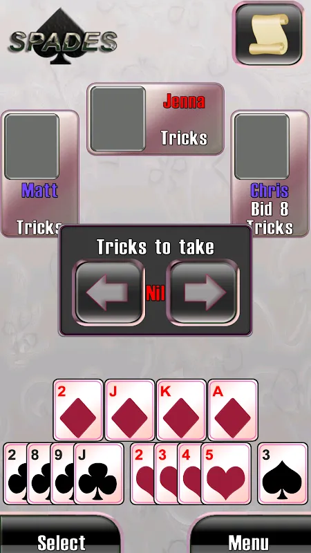 Spades classic card game Spades classic card game