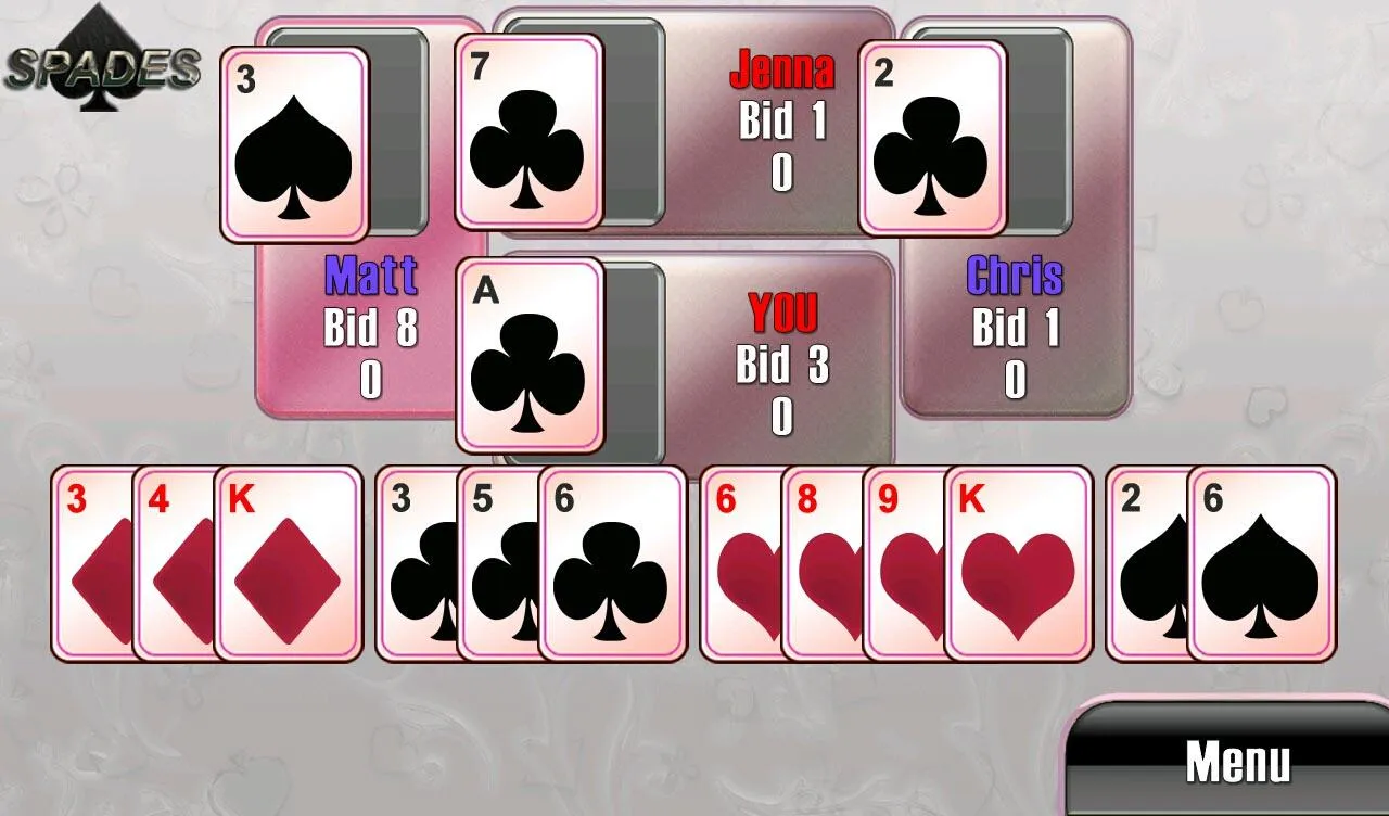 Spades classic card game Spades classic card game