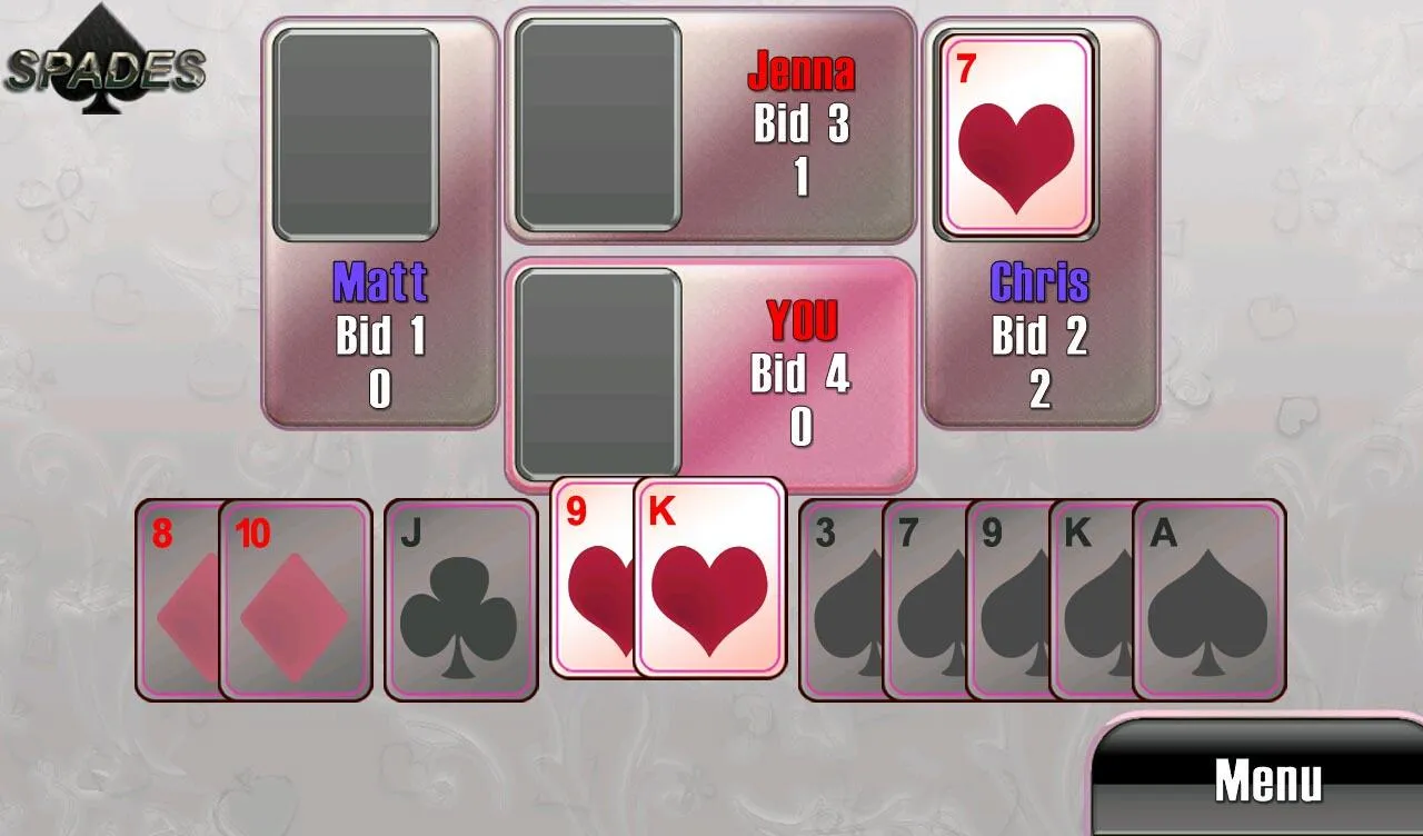 Spades classic card game Spades classic card game