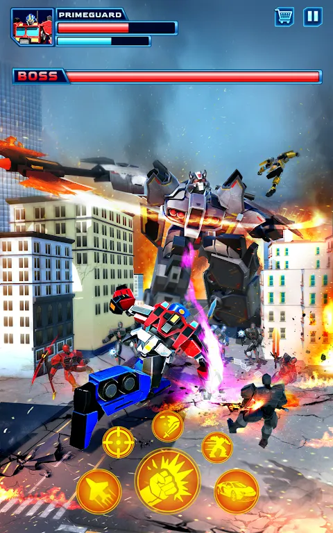 Robot Car Transform Fight Game Robot Car Transform Fight Game
