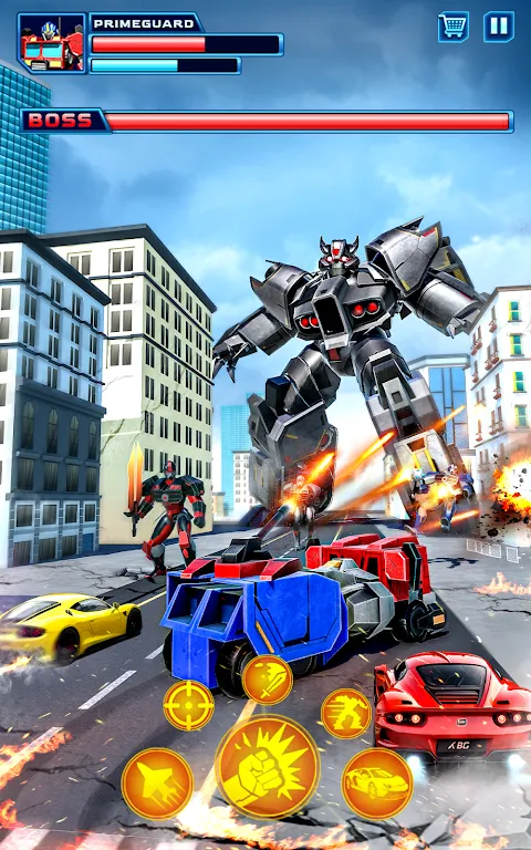 Robot Car Transform Fight Game Robot Car Transform Fight Game