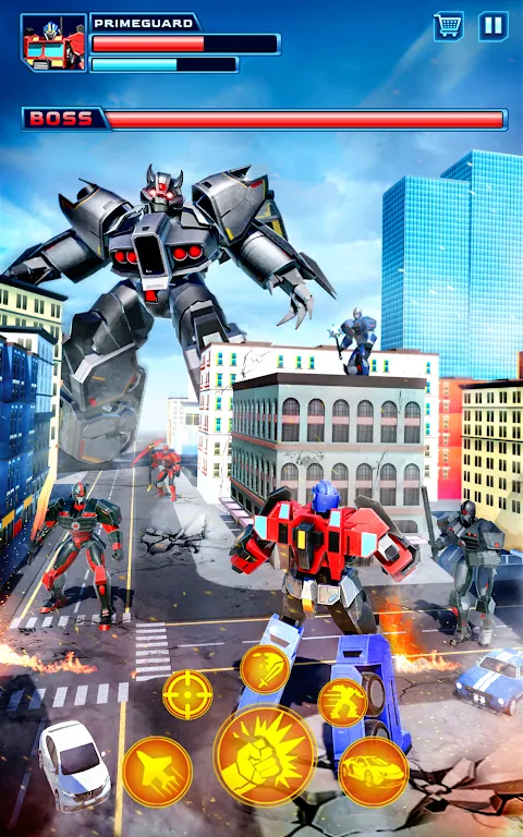 Robot Car Transform Fight Game Robot Car Transform Fight Game