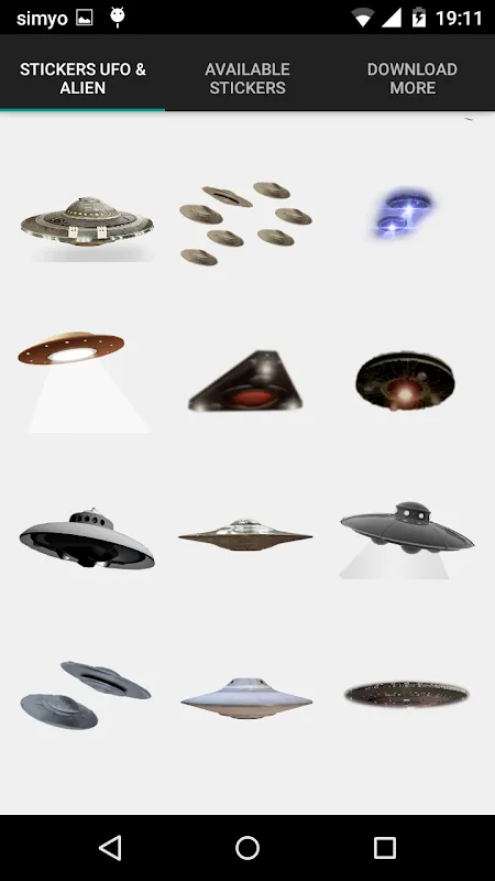 Put UFOs & Aliens stickers in Put UFOs & Aliens stickers in