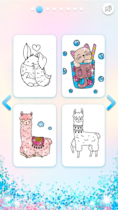 Kawaii Coloring Book Glitter Kawaii Coloring Book Glitter