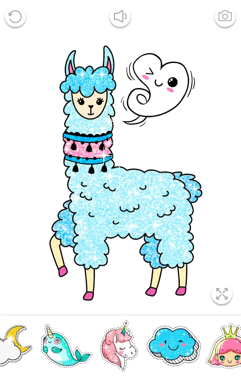 Kawaii Coloring Book Glitter Kawaii Coloring Book Glitter