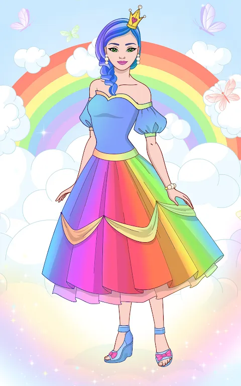Princess Dress Up & Coloring Princess Dress Up & Coloring