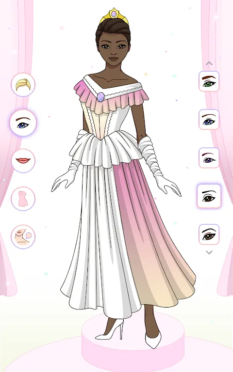 Princess Dress Up & Coloring Princess Dress Up & Coloring