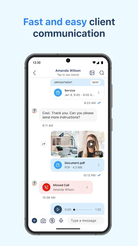 PocketSuite Client Booking App PocketSuite Client Booking App