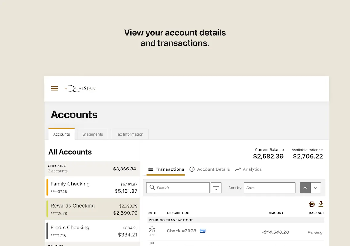 Qualstar CU Mobile Banking Qualstar CU Mobile Banking