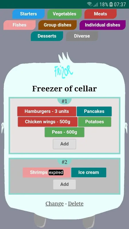 Frizor - app for freezor Frizor - app for freezor