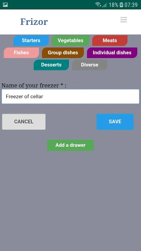 Frizor - app for freezor Frizor - app for freezor