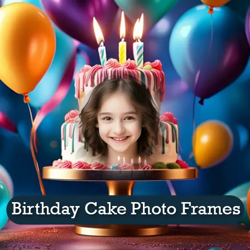 Birthday cake photo editor