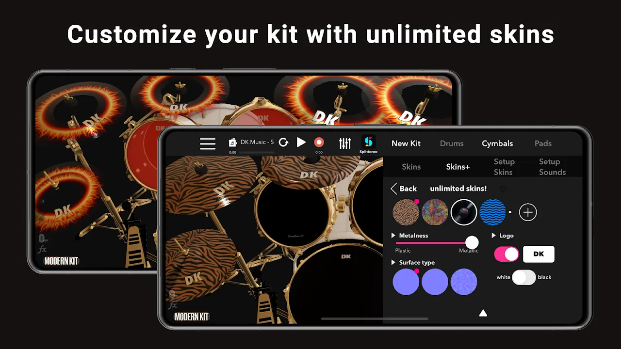 DrumKnee 3D Drums - Drum Set DrumKnee 3D Drums - Drum Set