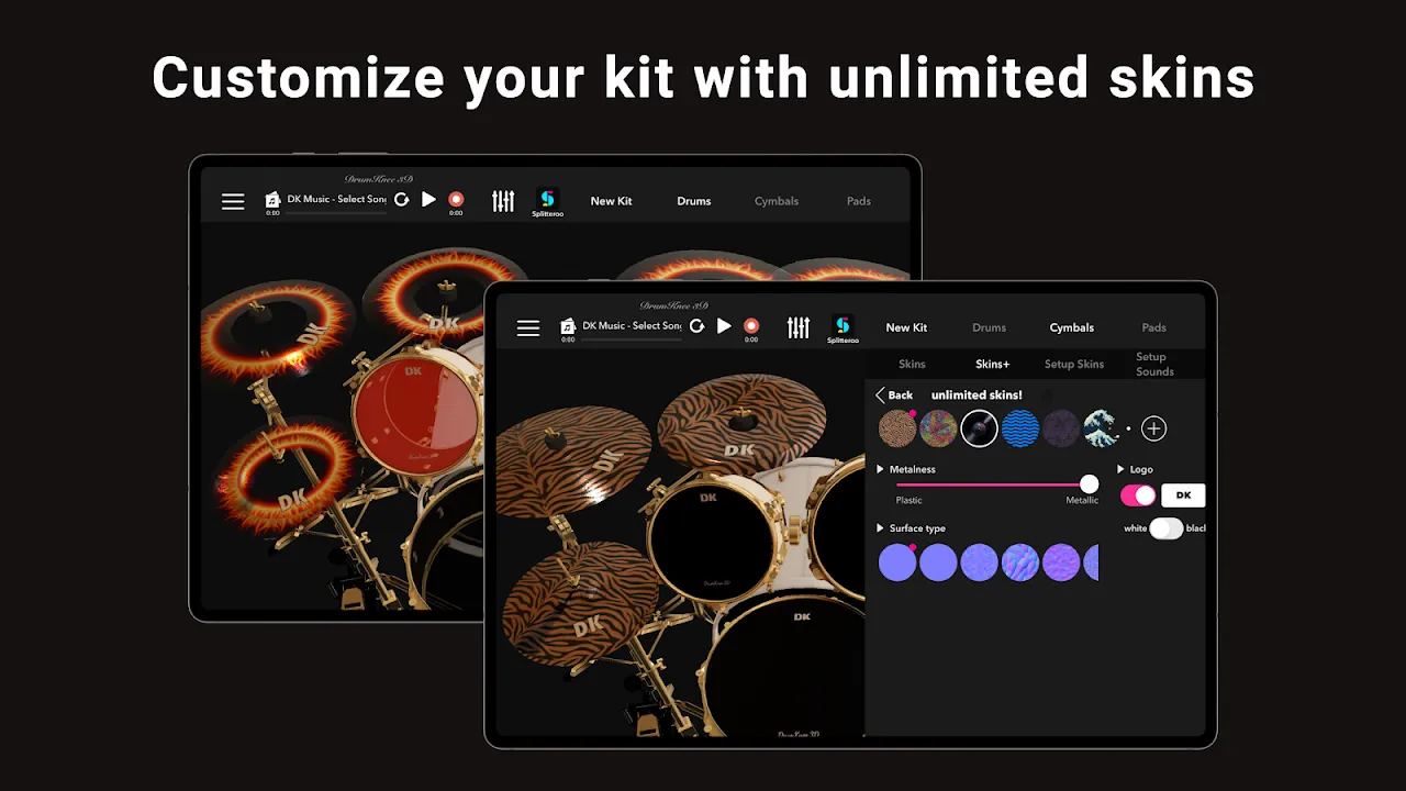 DrumKnee 3D Drums - Drum Set DrumKnee 3D Drums - Drum Set