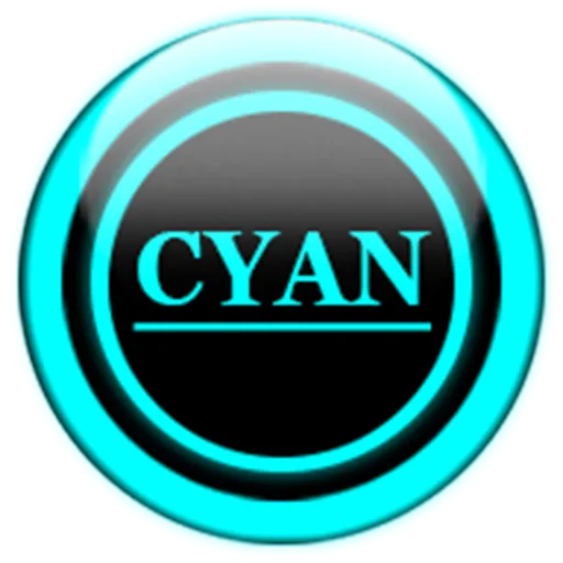 Cyan Glass Orb Icon Pack