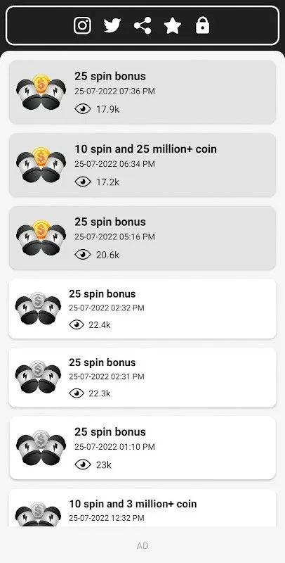 Daily Rewards - Spin and Coin Daily Rewards - Spin and Coin