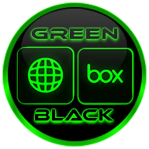 Flat Black and Green IconPack