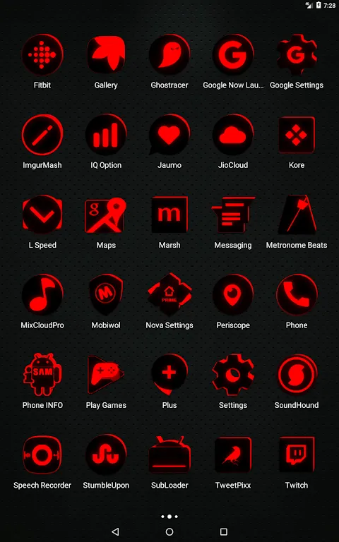 Flat Black and Red Icon Pack Flat Black and Red Icon Pack