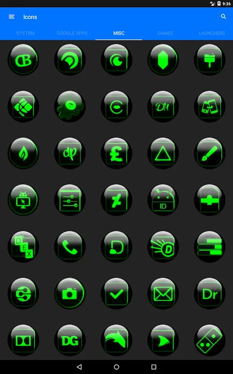 Green Glass Orb Icon Pack Green Glass Orb Icon Pack