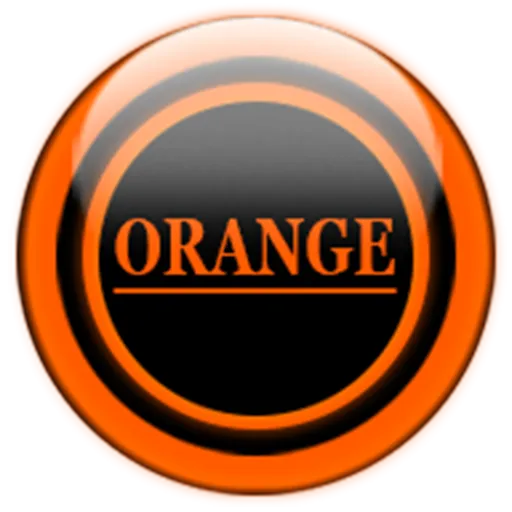 Orange Glass Orb Icon Pack