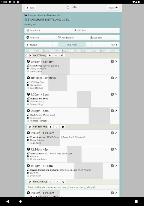 Rotaville - Work Rota Planning Rotaville - Work Rota Planning