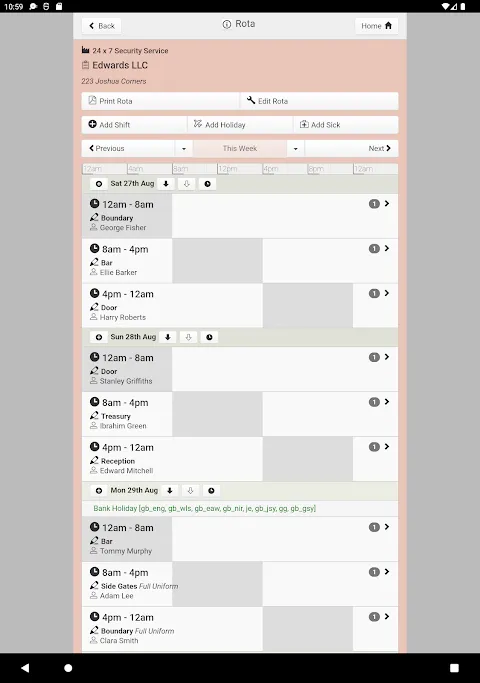 Rotaville - Work Rota Planning Rotaville - Work Rota Planning