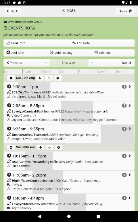 Rotaville - Work Rota Planning Rotaville - Work Rota Planning