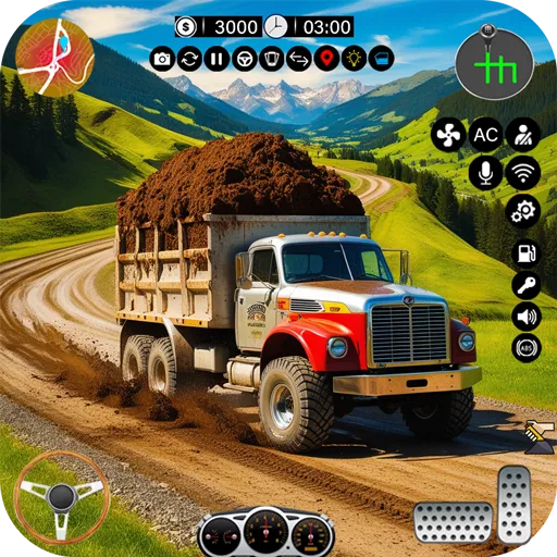 USA Truck Driving Off Road