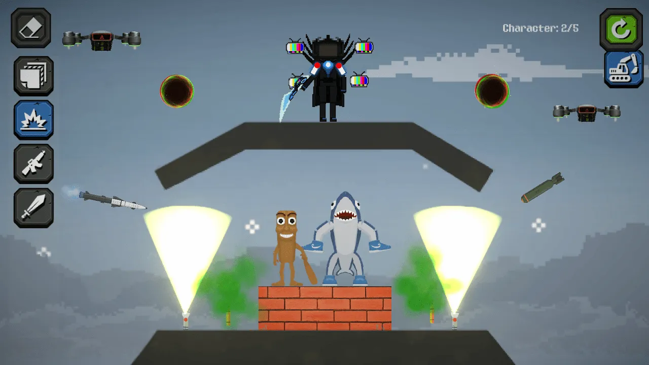 Shattered Stress in a Virtual Playground