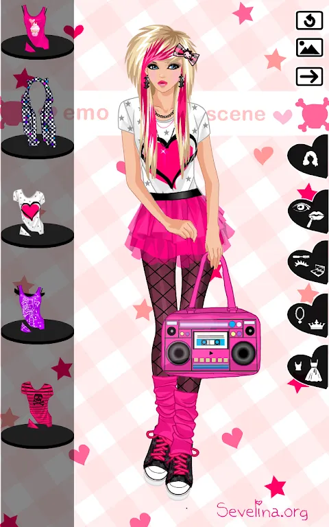 Emo dress up game Emo dress up game