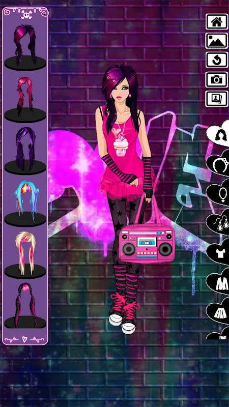 Emo dress up game Emo dress up game