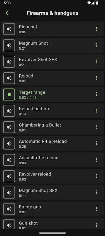 Weapon and Gun sounds Weapon and Gun sounds