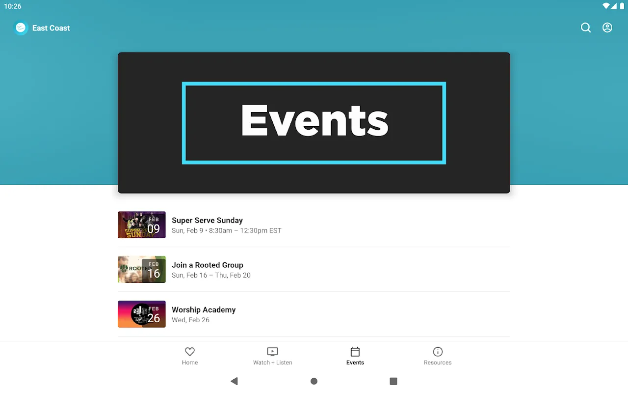 East Coast App East Coast App
