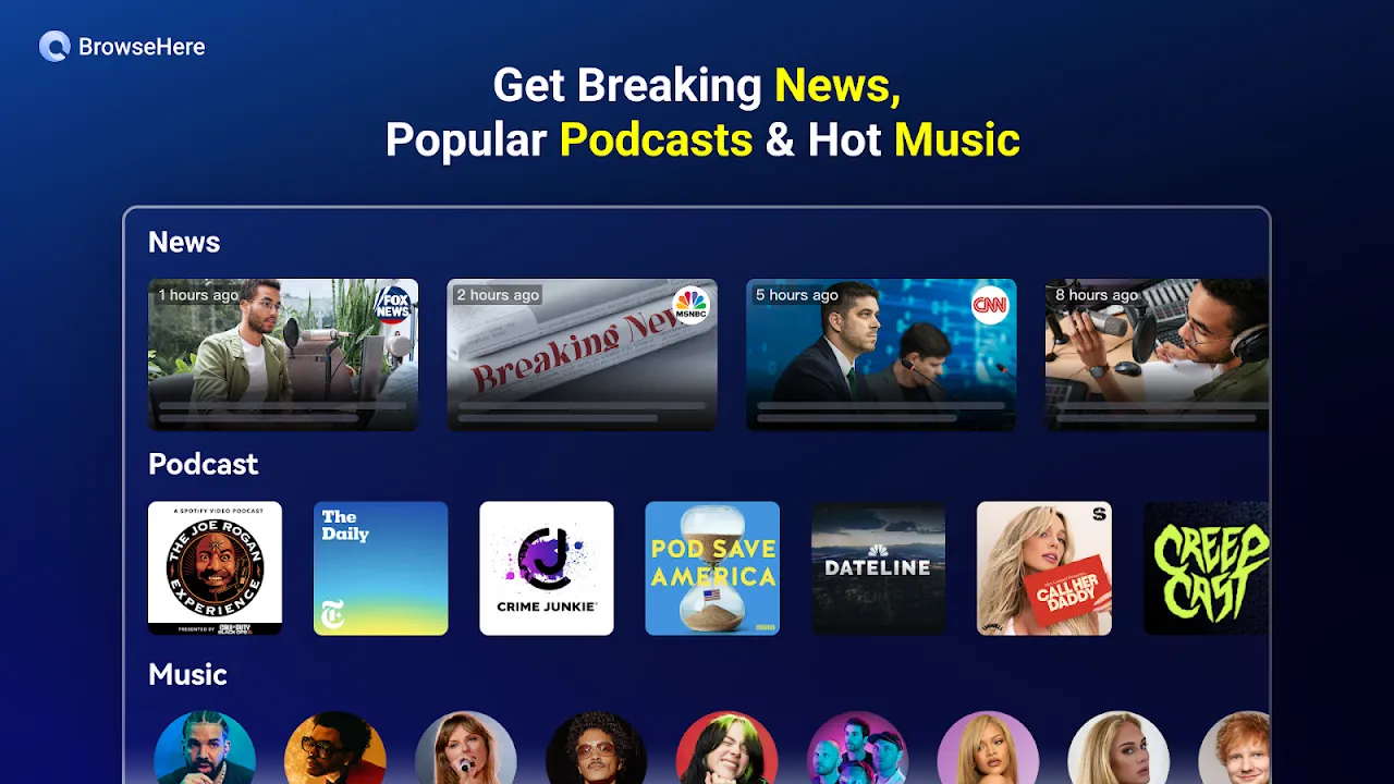 Browser TV Web - BrowseHere Browser TV Web - BrowseHere