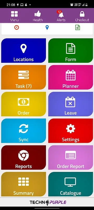 EFFY TechnoPurple Task Tracker EFFY TechnoPurple Task Tracker