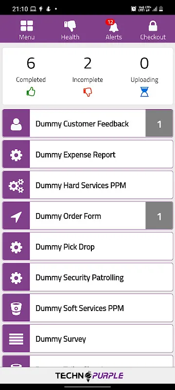 EFFY TechnoPurple Task Tracker EFFY TechnoPurple Task Tracker