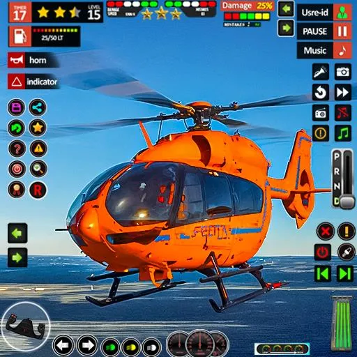 helicopter Flight Rescue Games