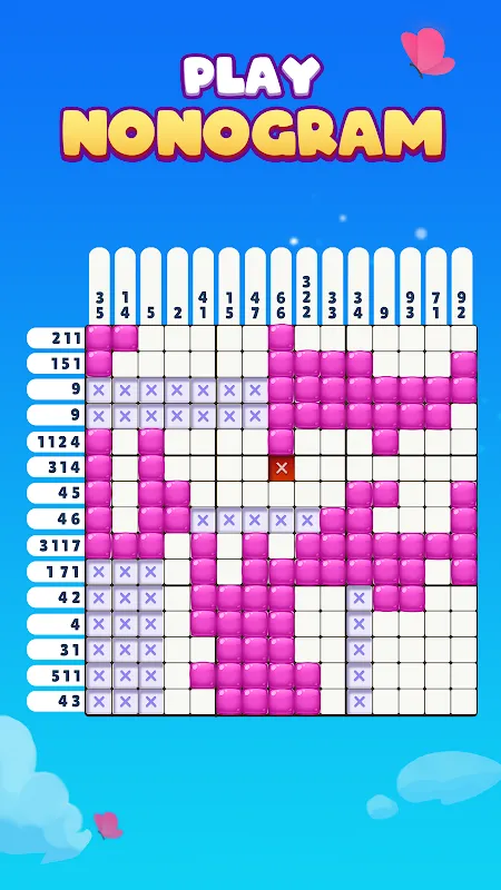 Nonogram Crossing Logic Puzzle Nonogram Crossing Logic Puzzle