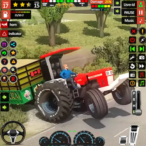 Tractor Driving