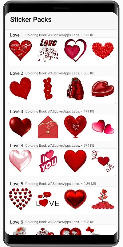 WASticker Lovely Amor Stickers WASticker Lovely Amor Stickers