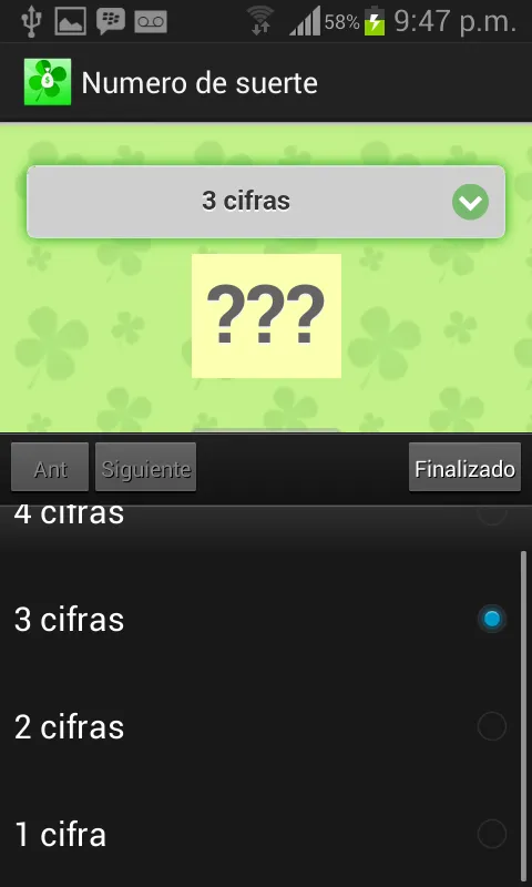 Numero de suerte Numero de suerte