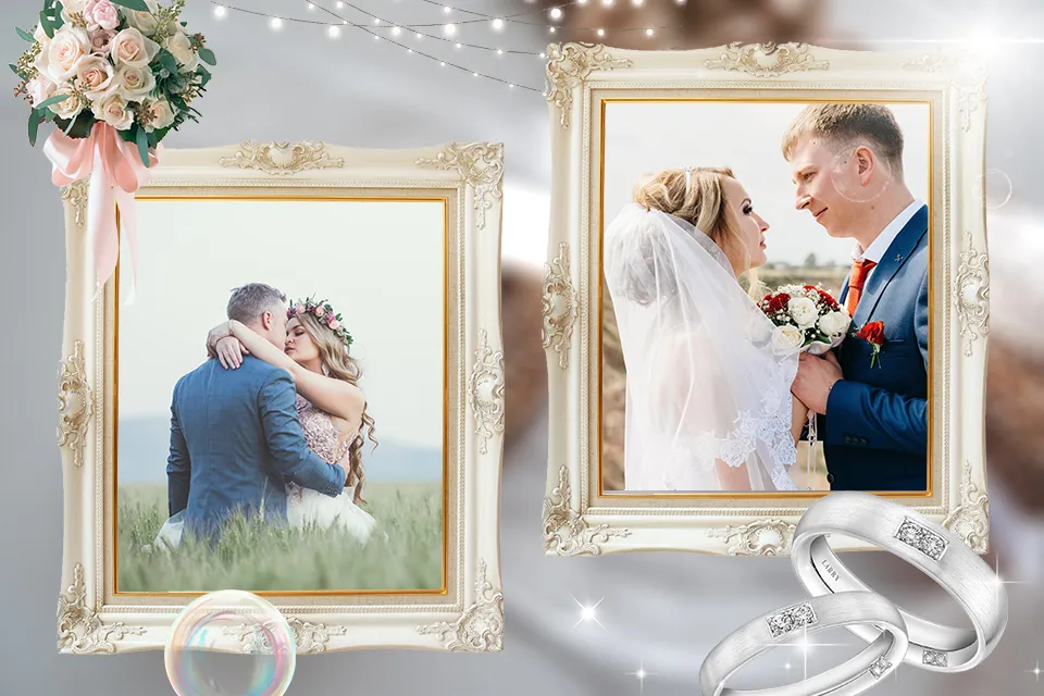Wedding Photo Frames - Dual Wedding Photo Frames - Dual