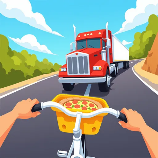 Crazy Pizza Dash-Bike Race