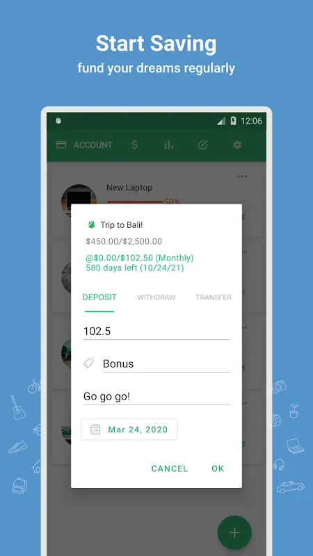 Thriv - Savings Goal Tracker Thriv - Savings Goal Tracker