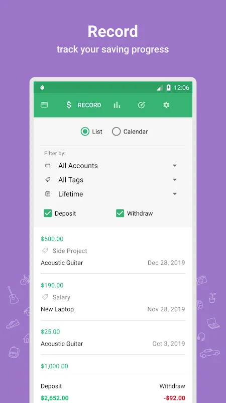 Thriv - Savings Goal Tracker Thriv - Savings Goal Tracker