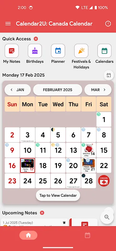Canada Calendar: My Holiday Guardian Angel