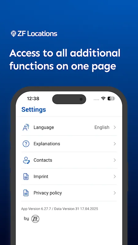 ZF Locations ZF Locations